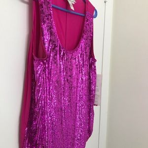 Diane Gilman, sequined tank, size 1x